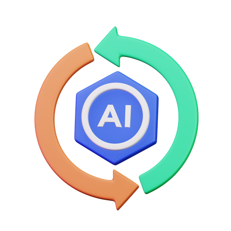 Ai Cycle  3D Icon