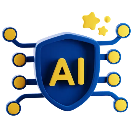 당신은 데이터 보호를 받고 있습니다  3D Icon