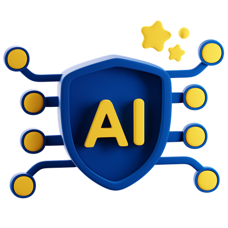 AI Data Protection  3D Icon