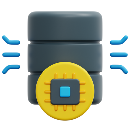 Ai Database  3D Icon