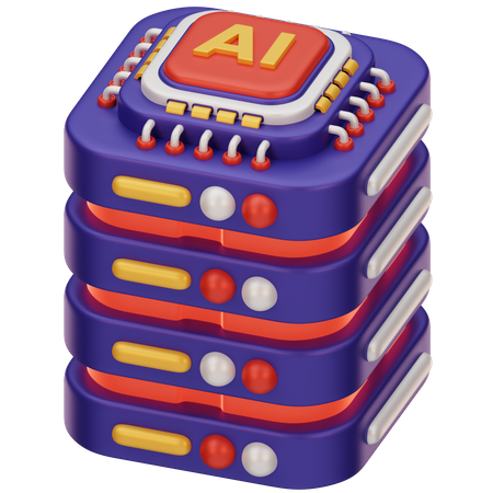 Ai Database  3D Icon