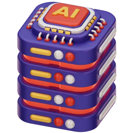 Ai Database  3D Icon