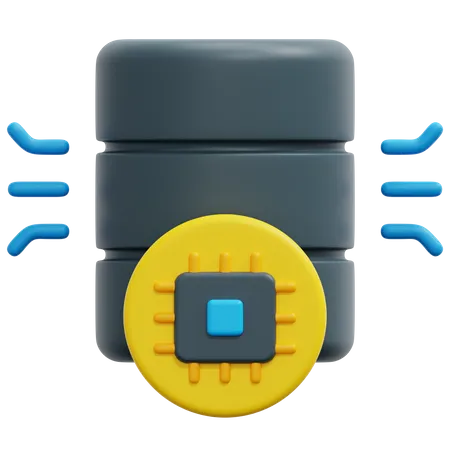 Ai Database  3D Icon