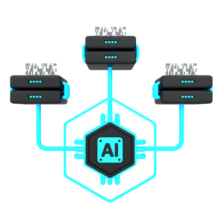 Ai Database  3D Icon