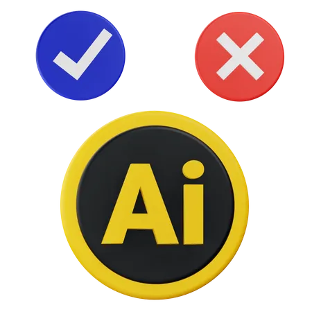 Ai decisão  3D Icon