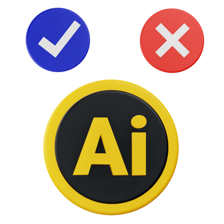 Ai Decision  3D Icon
