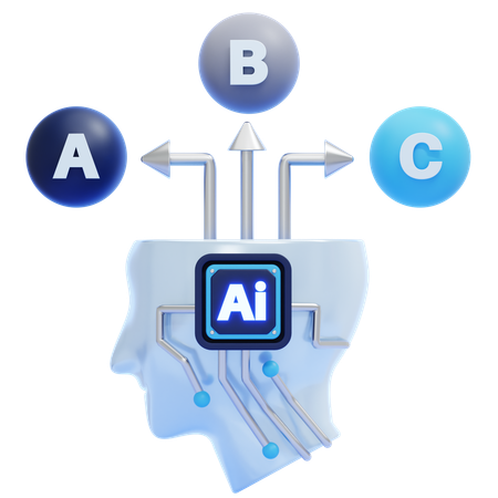 AI Decision Kernel  3D Icon