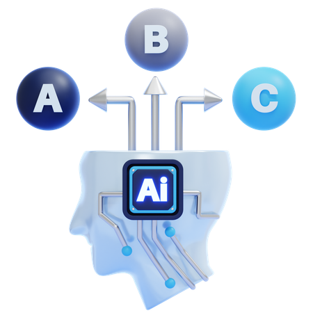 AI Decision Kernel  3D Icon
