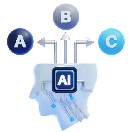 AI Decision Kernel  3D Icon