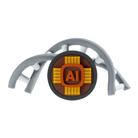 Ai Dna 3 D Icon And Illustration 3D Icon