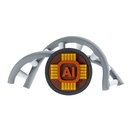 Ai Dna  3D Icon