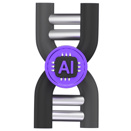 Ai Dna  3D Icon