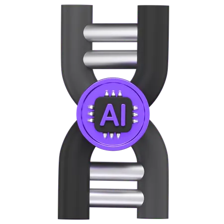 Ai Dna  3D Icon