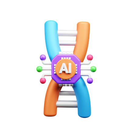 Ai Dna  3D Icon