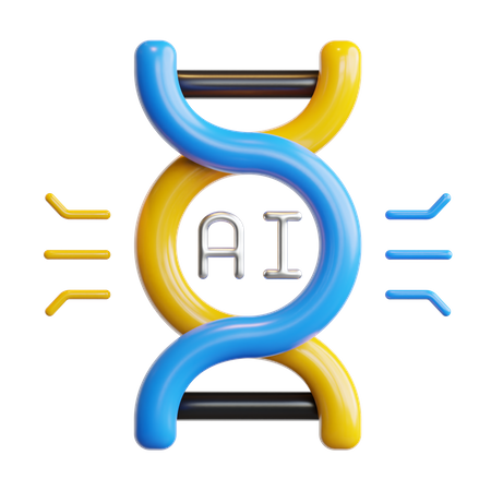 Ai Dna  3D Icon