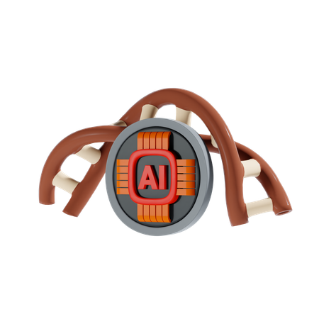Ai Dna  3D Icon