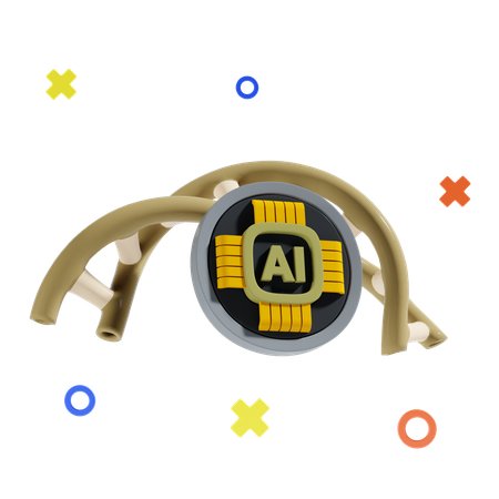 Ai Dna  3D Icon