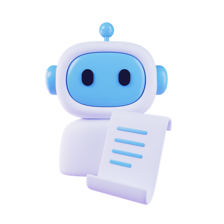 AI Document  3D Icon