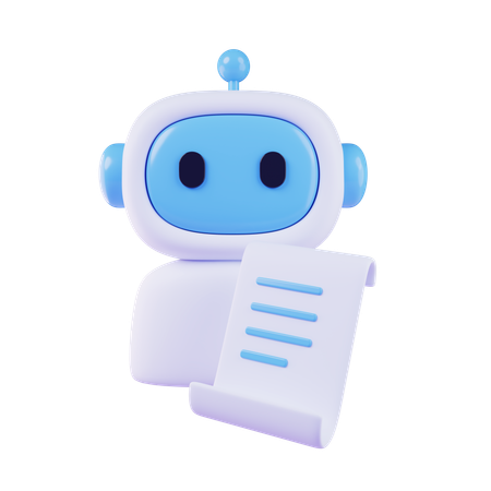 AI Document  3D Icon