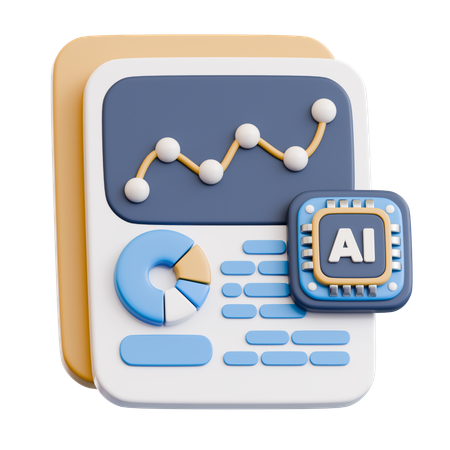 Ai Document  3D Icon