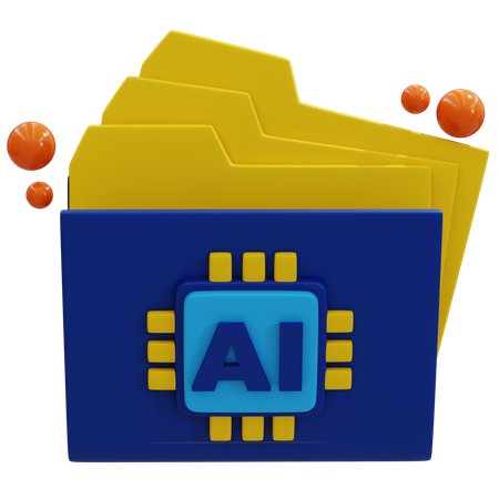 AI Document Management Solutions  3D Icon