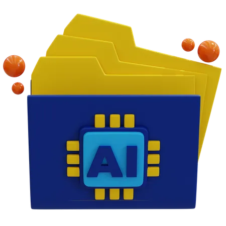 AI Document Management Solutions  3D Icon