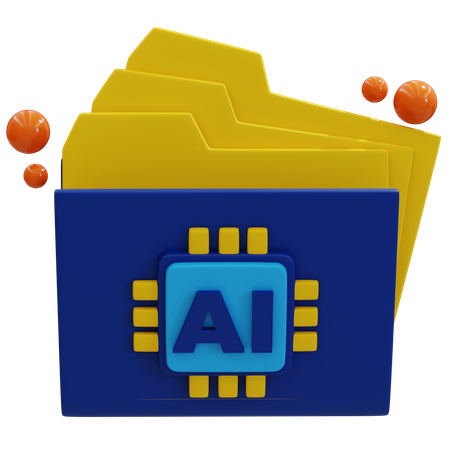 AI Document Management Solutions  3D Icon