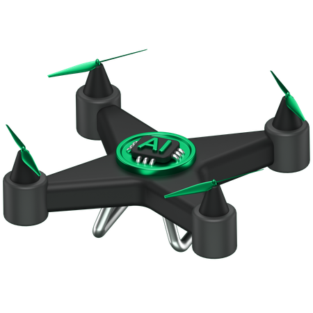 Ai Drone  3D Icon