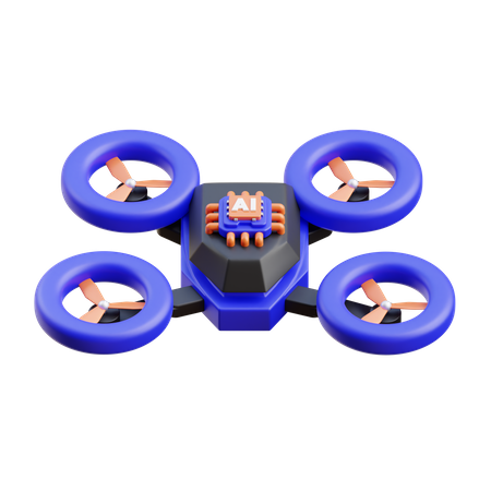 AI Drone  3D Icon