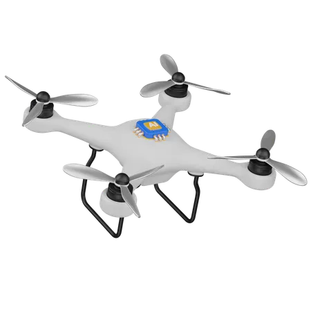 Ai drone  3D Icon