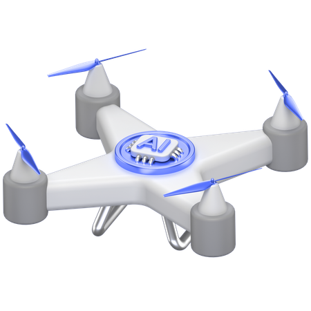 Ai Drone  3D Icon