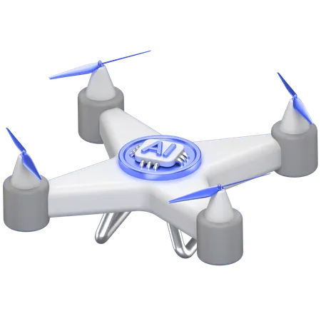 Ai Drone  3D Icon