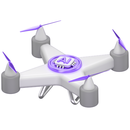 Ai Drone  3D Icon