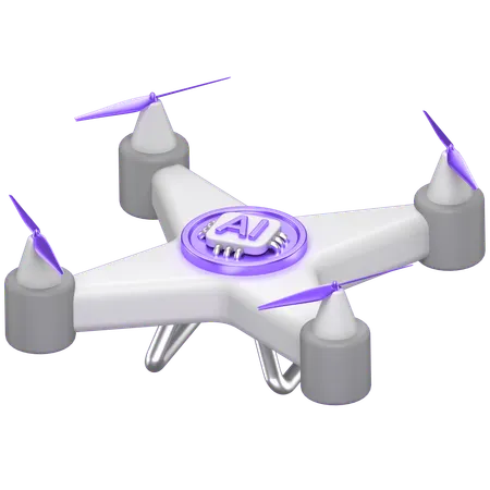 Ai Drone  3D Icon