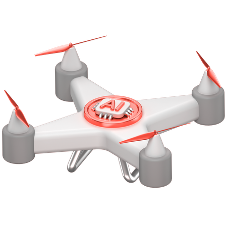 Ai Drone  3D Icon