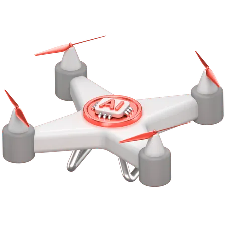Ai Drone  3D Icon