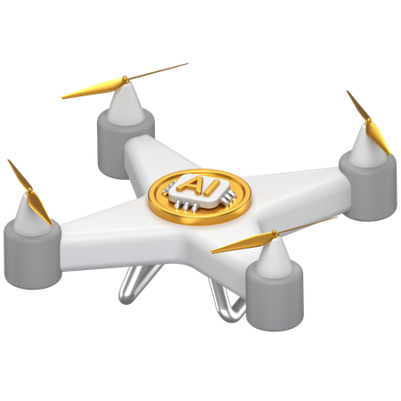 Ai Drone  3D Icon