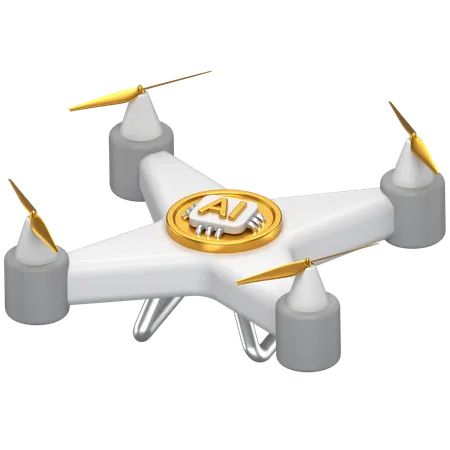 Ai Drone  3D Icon
