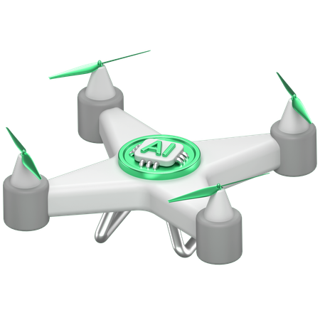 Ai Drone  3D Icon