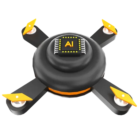 Ai Drone  3D Icon