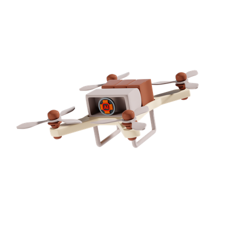 Ai Drone  3D Icon