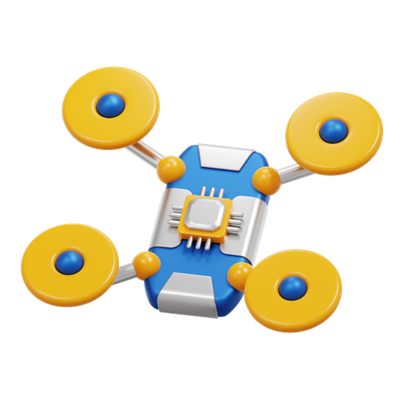 AI DRONE  3D Icon