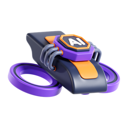 Ai Drone  3D Icon