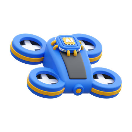 Ai Drone  3D Icon