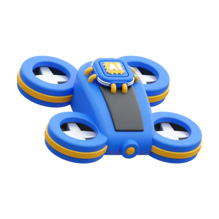 Ai Drone  3D Icon