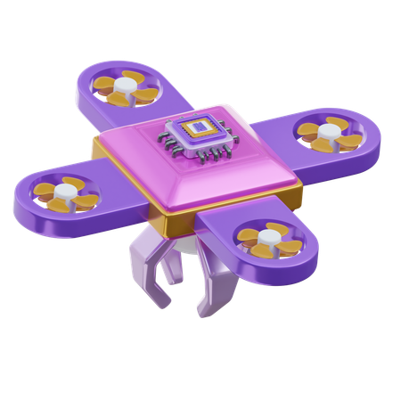 Ai Drone  3D Icon