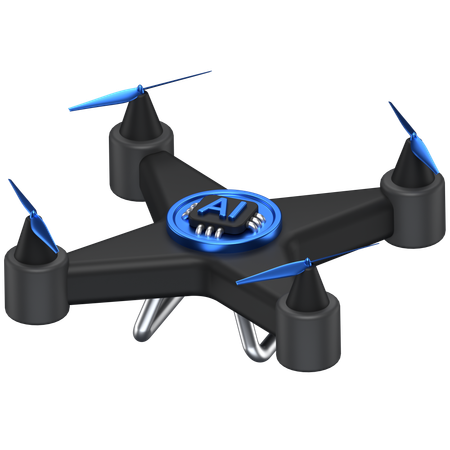 Ai Drone  3D Icon