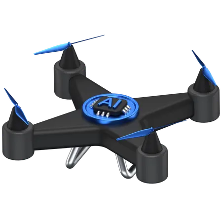 Ai Drone  3D Icon