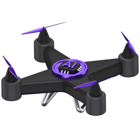 Ai Drone  3D Icon