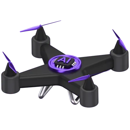 Ai Drone  3D Icon